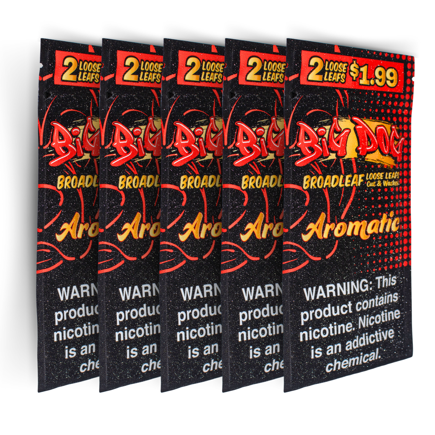 Sweet Aromatic – Big Dog 2X Leaf Wrap | Natural Pre-Cut Tobacco Leaves