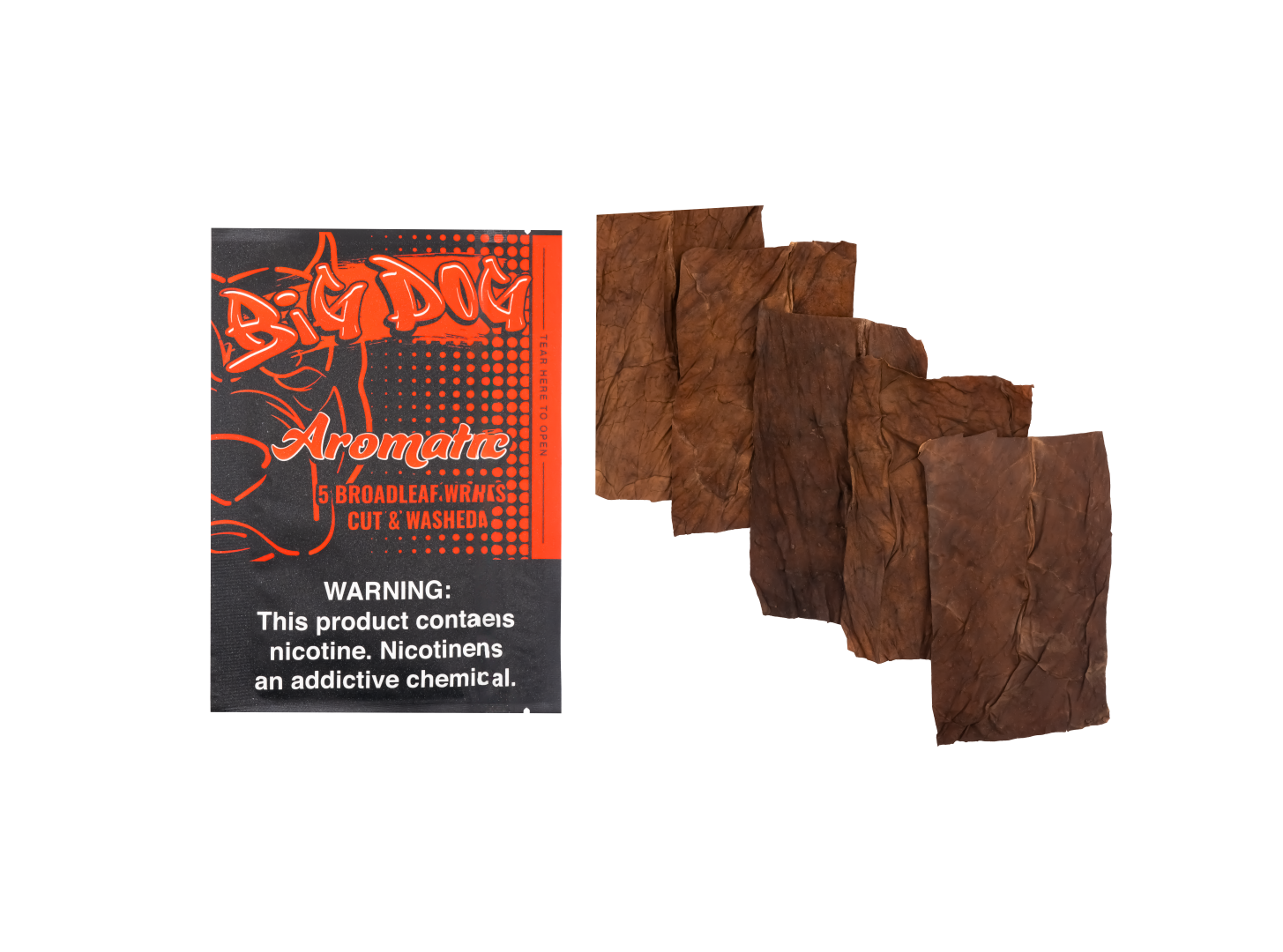 Aromatic (Sweet) – 5X Pre-Cut Loose Leaf Wraps