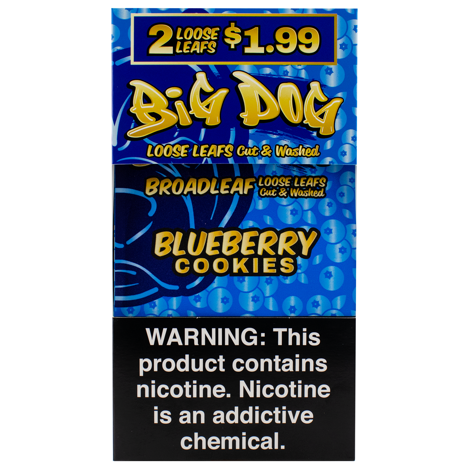 Blueberry Cookies Big Dog 2X Pre Cut Loose Leaf