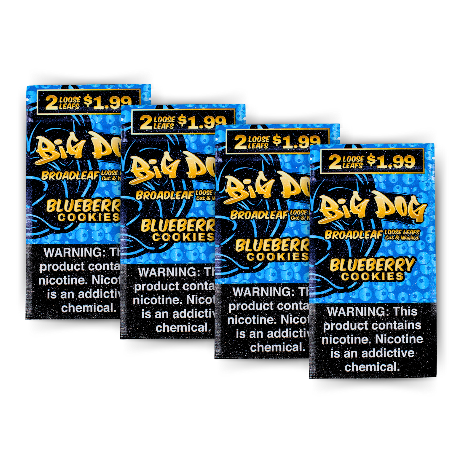 Blueberry Cookies Big Dog 2X Pre Cut Loose Leaf