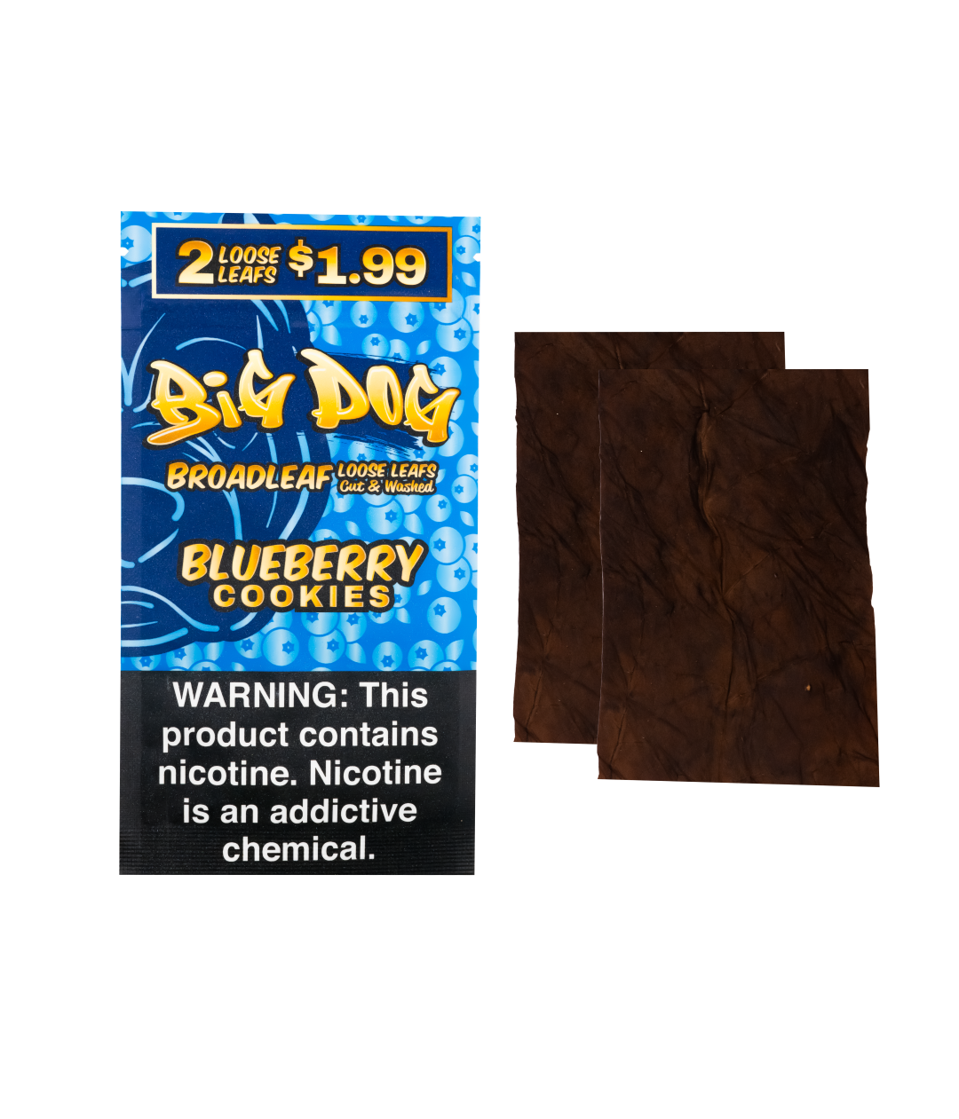 Blueberry Cookies Big Dog 2X Pre Cut Loose Leaf