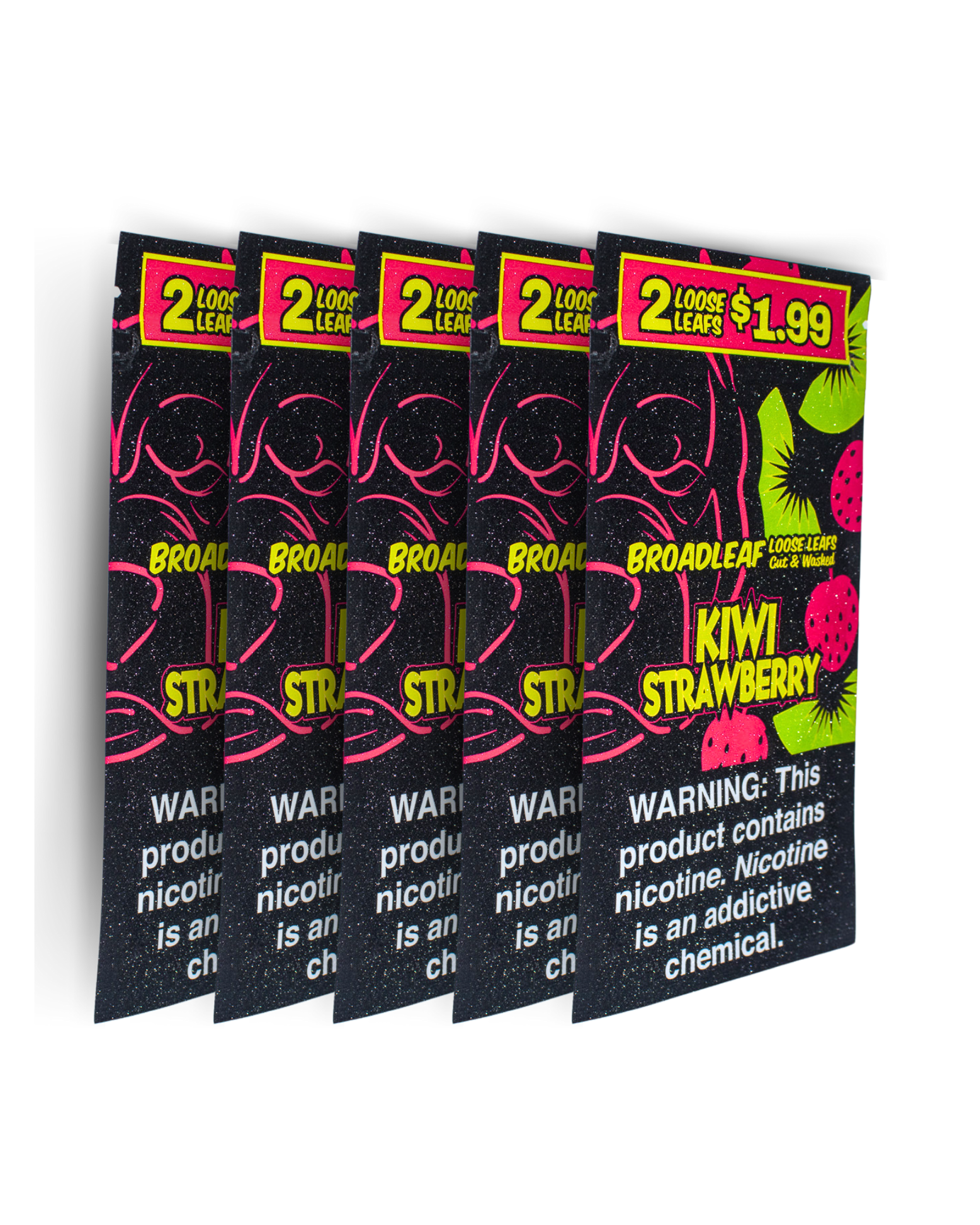 Kiwi Strawberry – 2X Pre-Cut Leaf Wraps