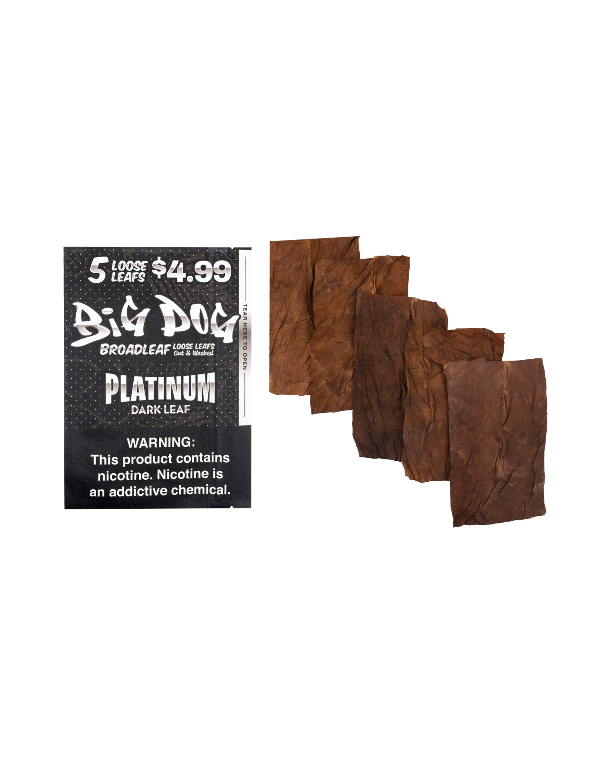Platinum – 5X Pre-Cut Loose Leaf Wraps