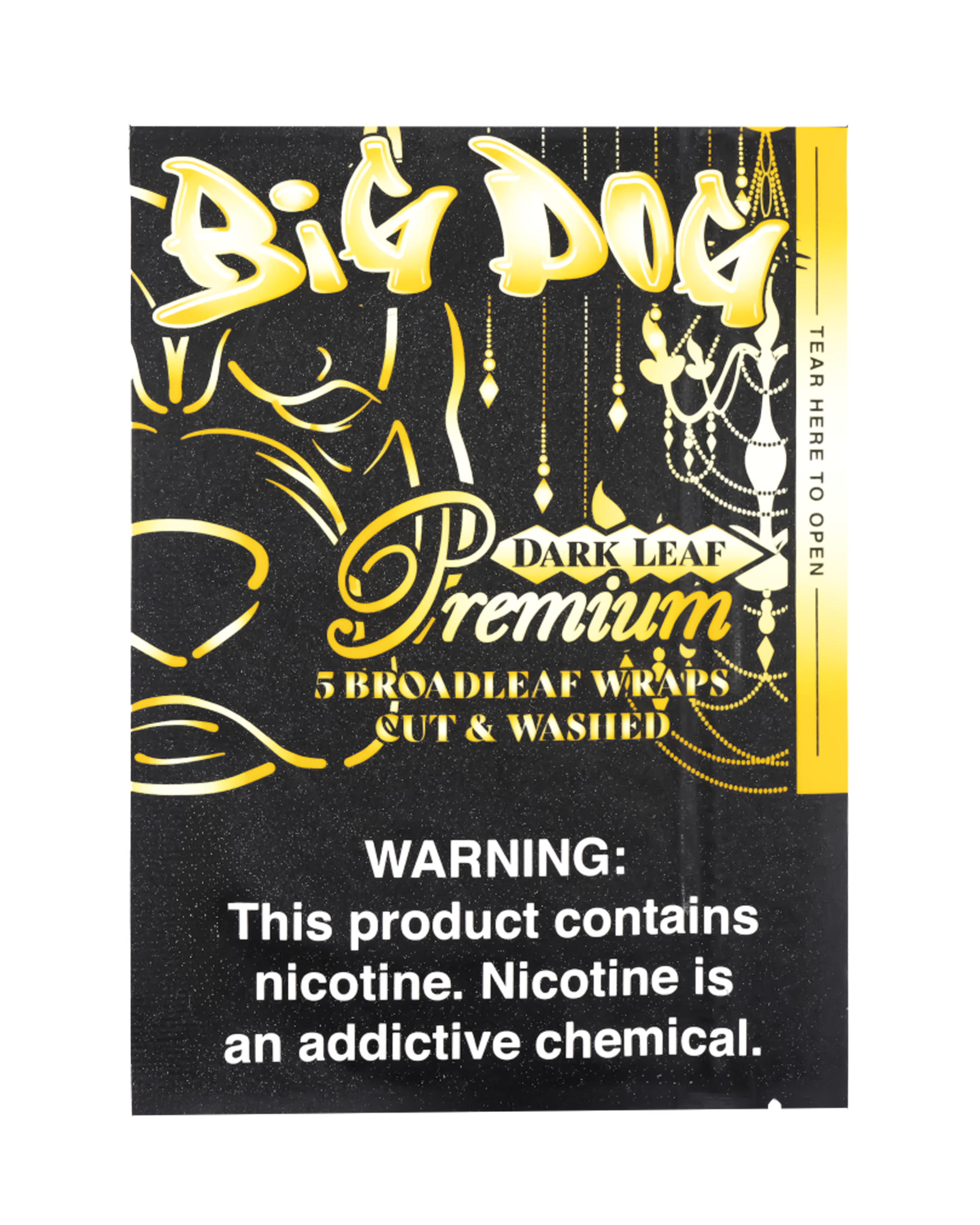 Premium Dark Leaf – 5X Pre-Cut Loose Leaf Wraps