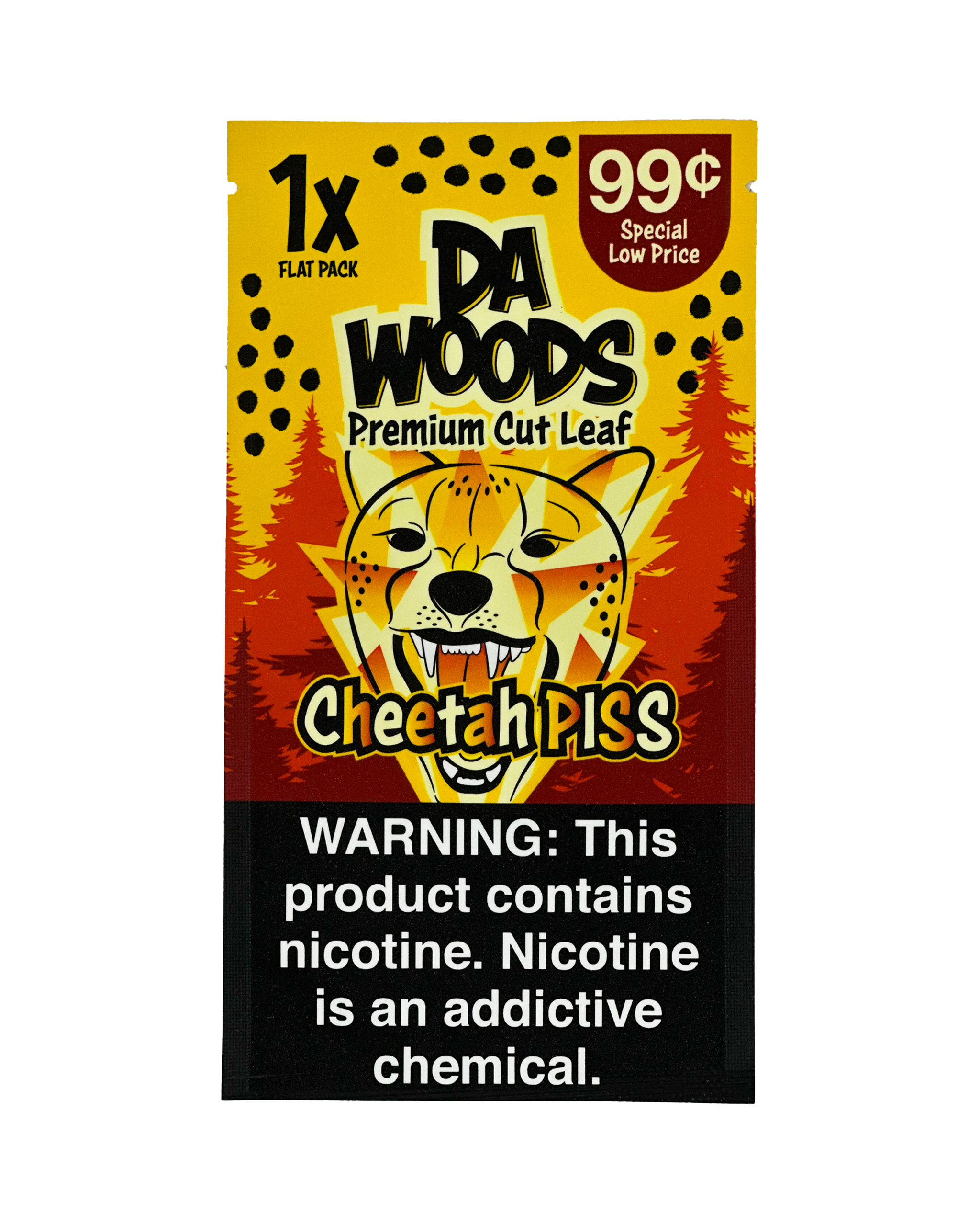 Cheetah Piss – Da Woods Pre-Cut Loose Leaf