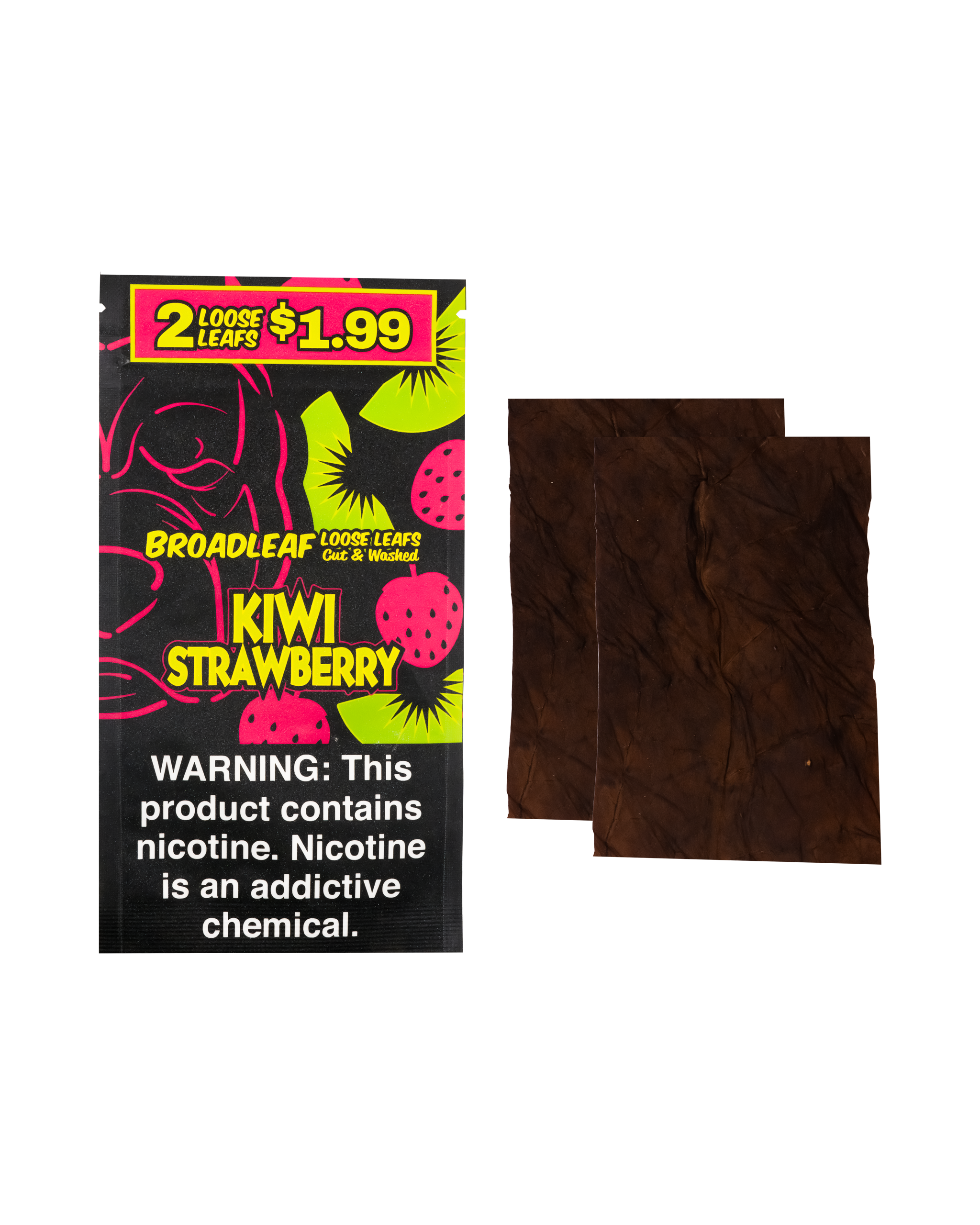 Kiwi Strawberry – 2X Pre-Cut Leaf Wraps