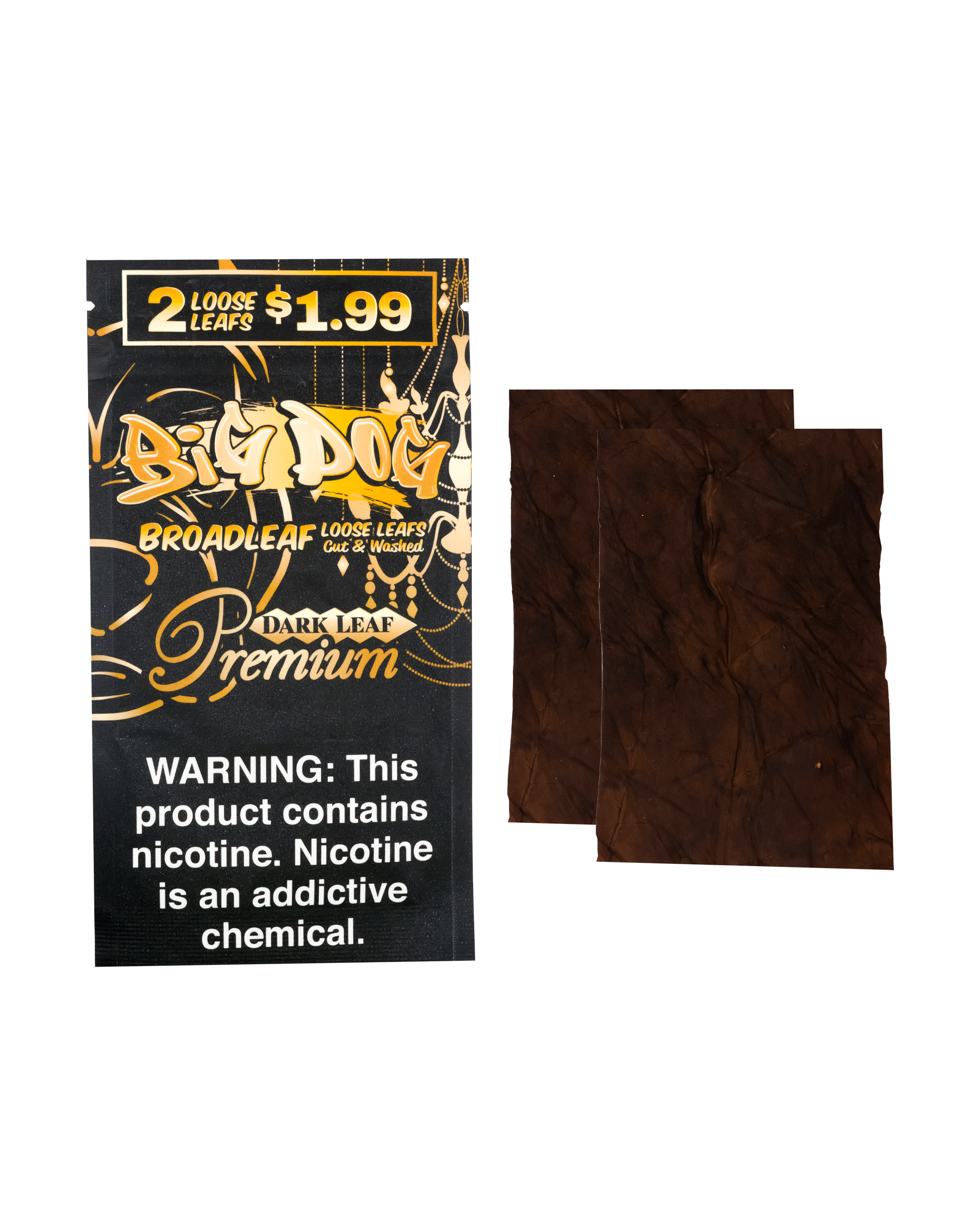 Premium Dark – 2X Pre-Cut Leaf Wraps