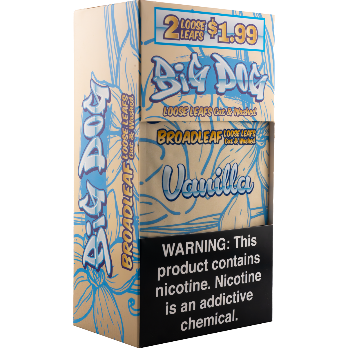 Vanilla – 2X Pre-Cut Leaf Wraps
