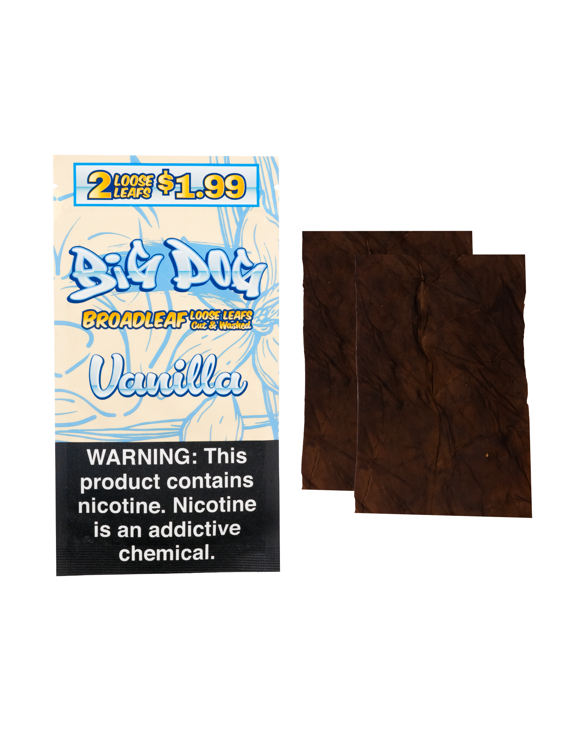 Vanilla – 2X Pre-Cut Leaf Wraps