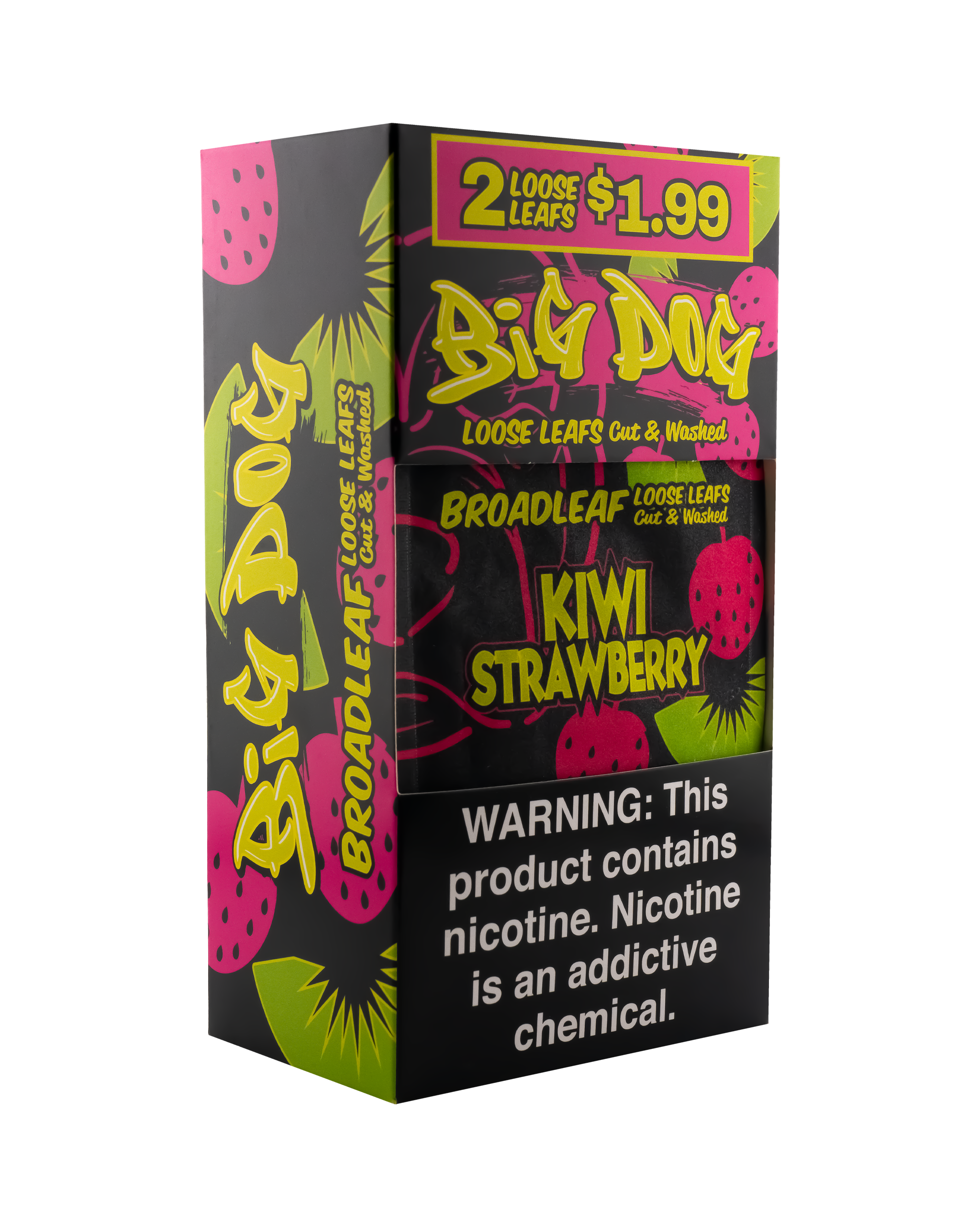 Kiwi Strawberry – 2X Pre-Cut Leaf Wraps