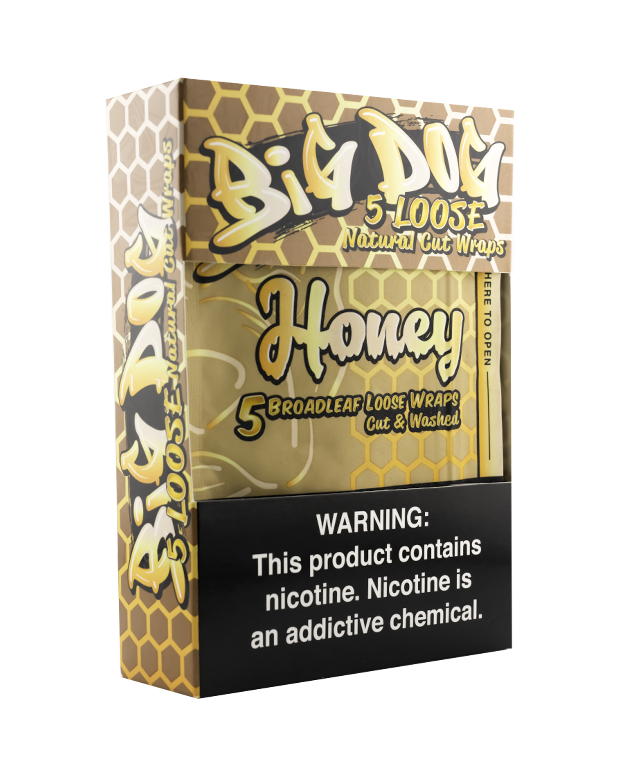 Honey – 5X Pre-Cut Loose Leaf Wraps
