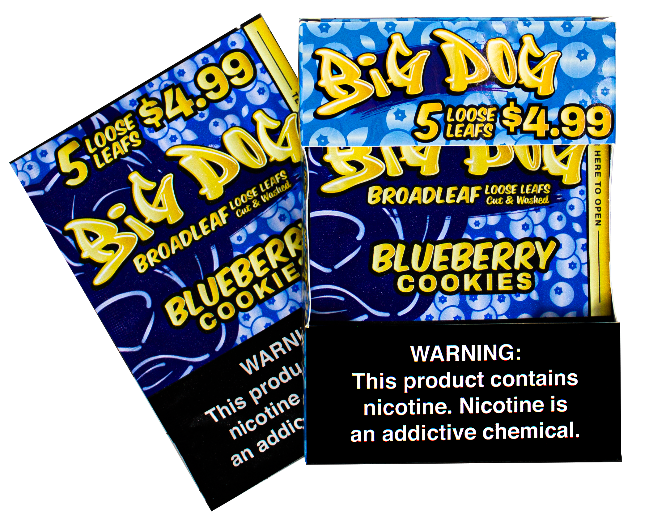 Blueberry Cookies – 5X Pre-Cut Loose Leaf Wraps