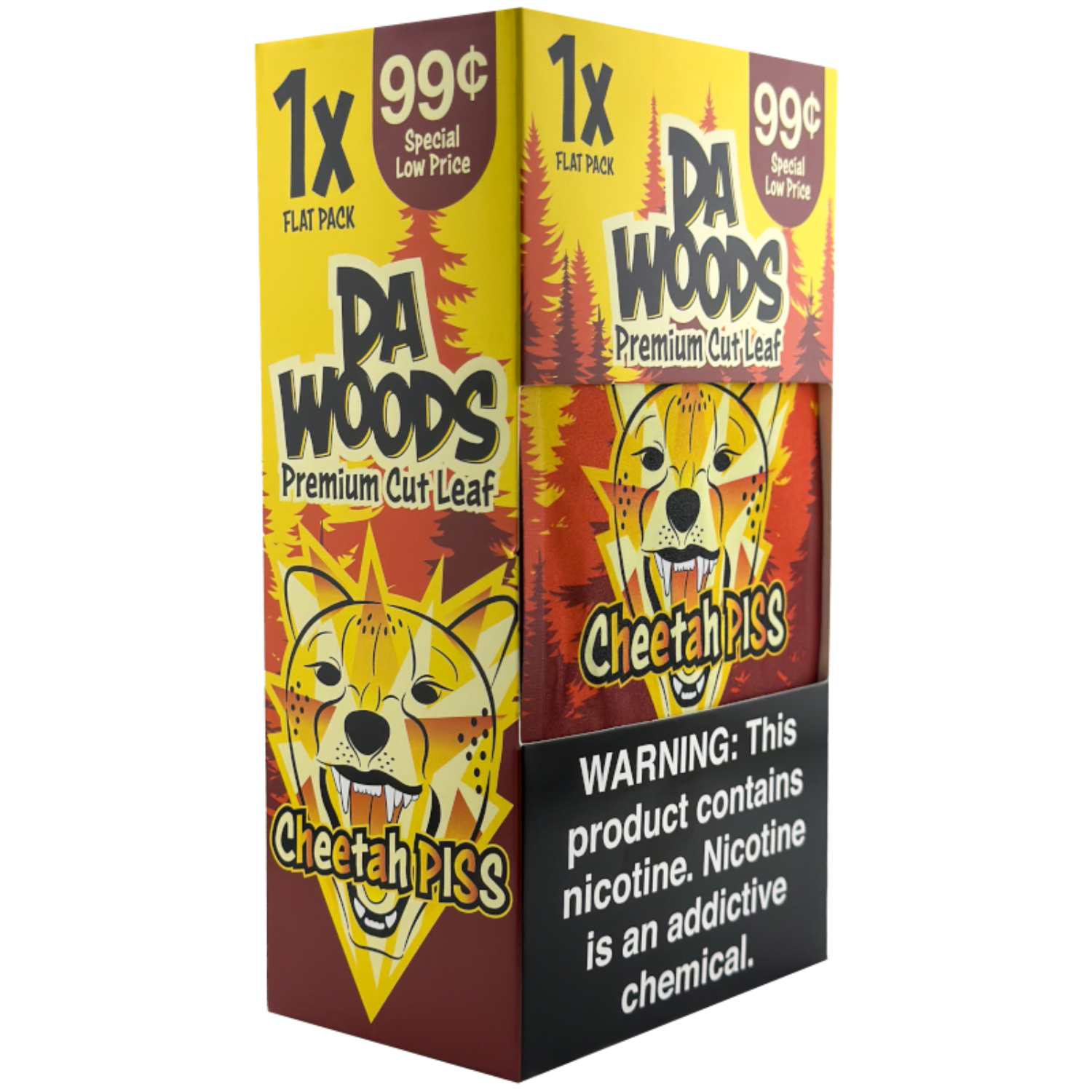 Da Woods Cheetah Piss Pre Cut Loose Leaf