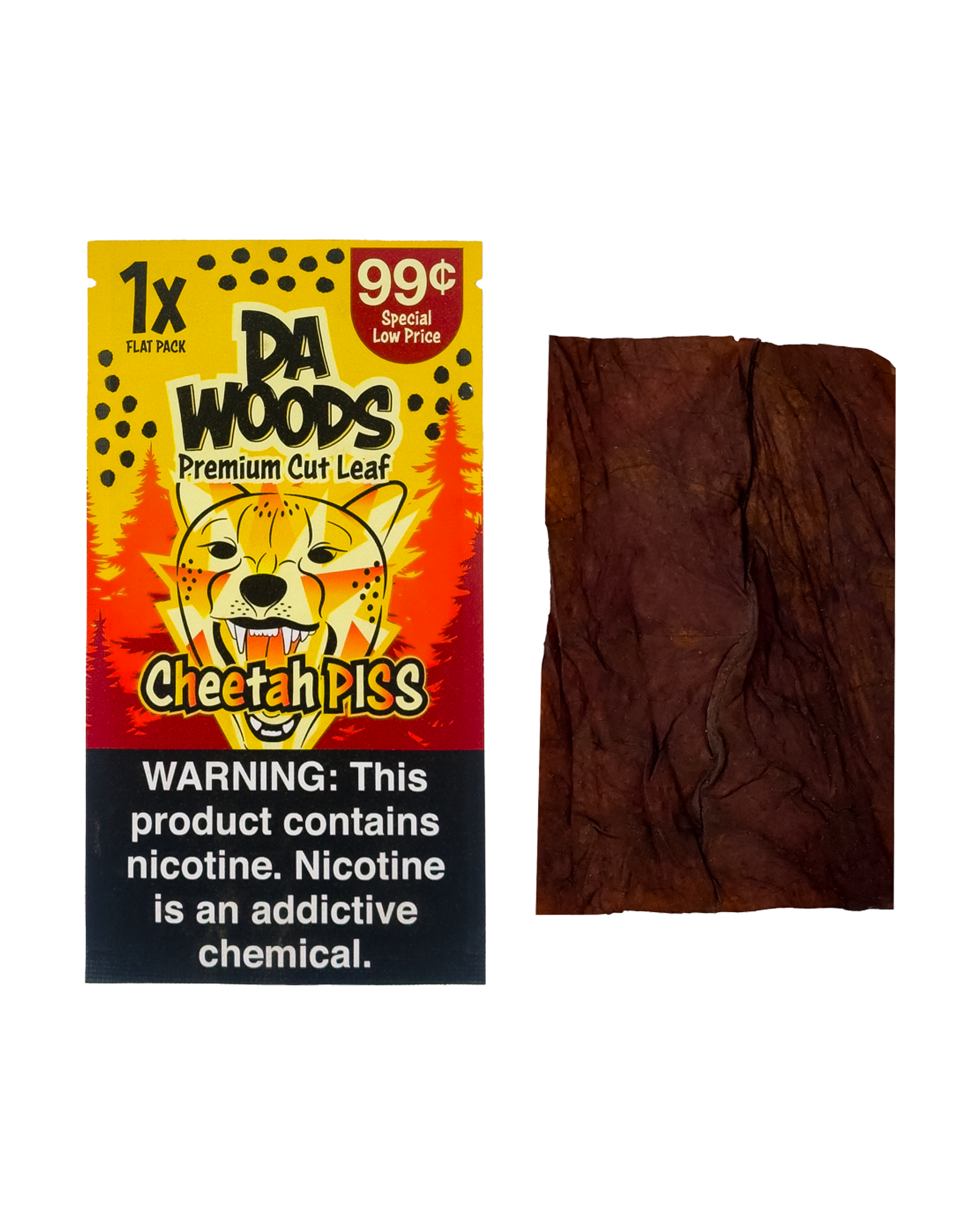 Cheetah Piss – Da Woods Pre-Cut Loose Leaf