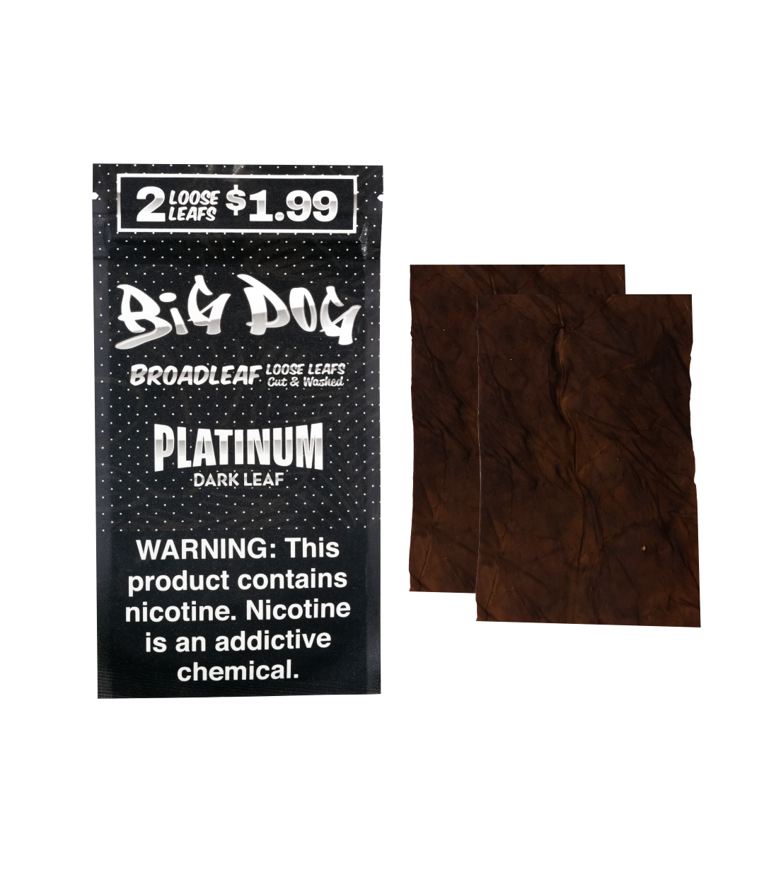 Platinum Dark Big Dog 2X Pre Cut Loose Leaf