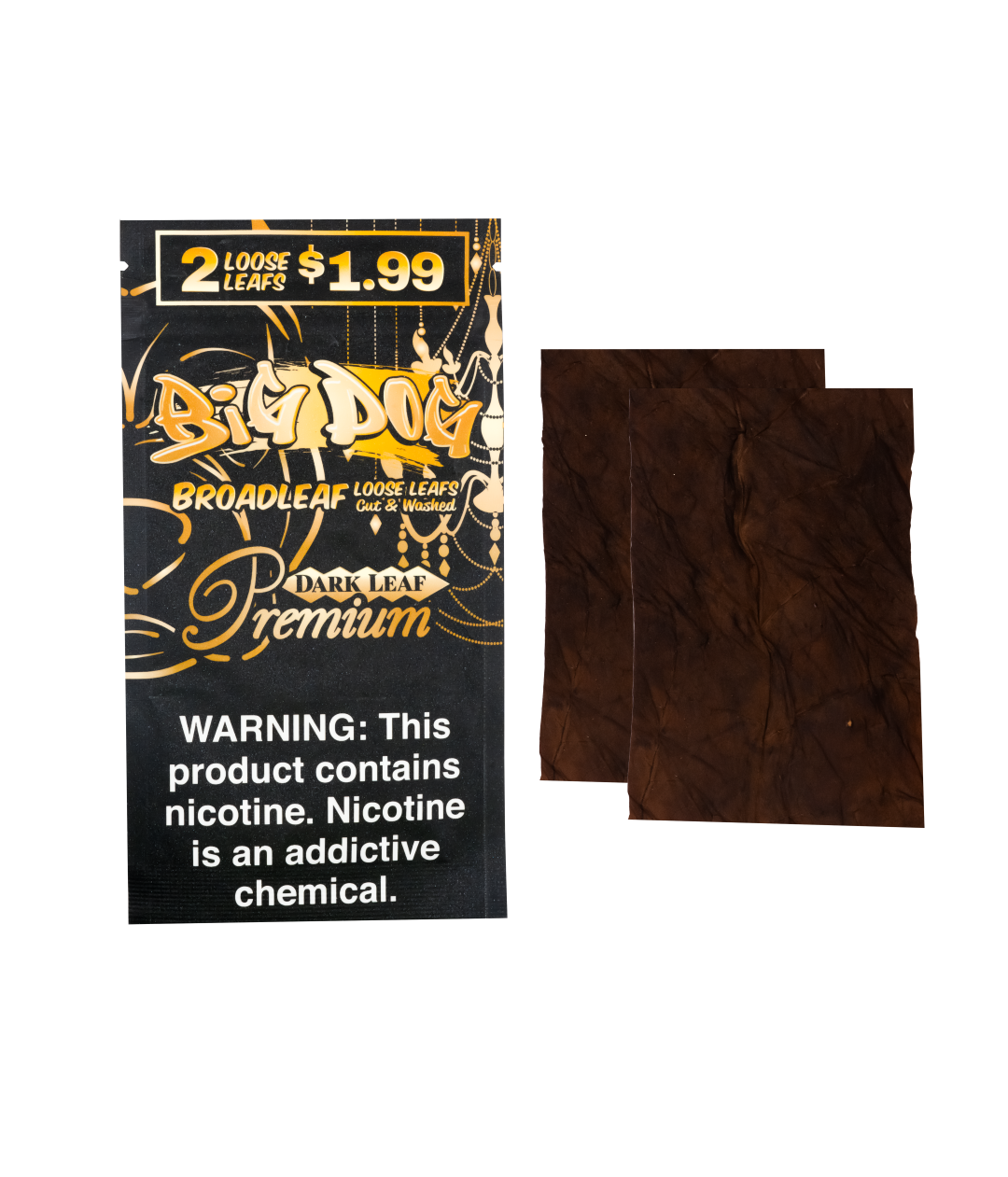 Dark Leaf Big Dog 2X Pre Cut Loose Leaf