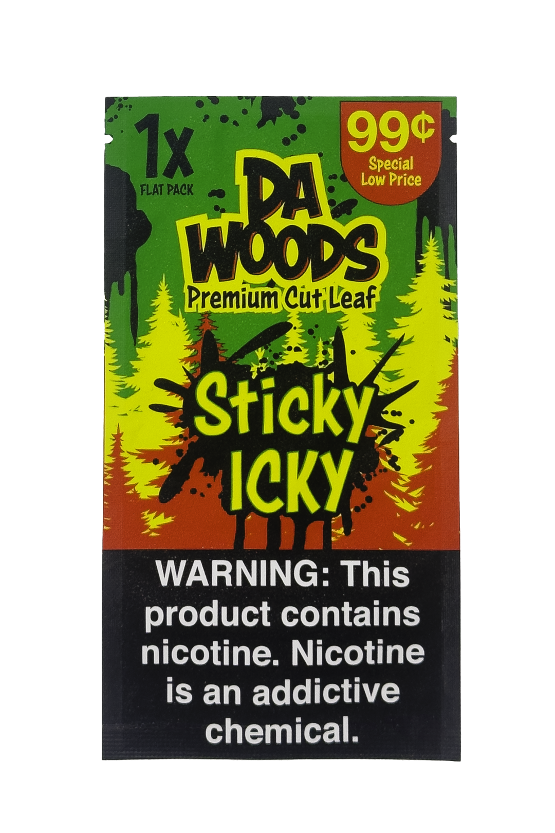 Da Woods Pre-Cut Loose Leaf – Sticky Icky