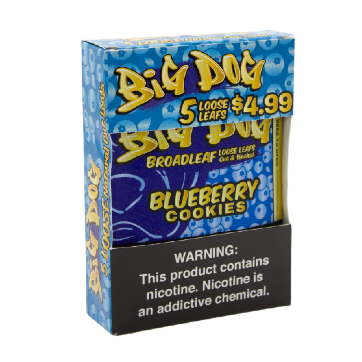 Blueberry Cookies – 5X Pre-Cut Loose Leaf Wraps
