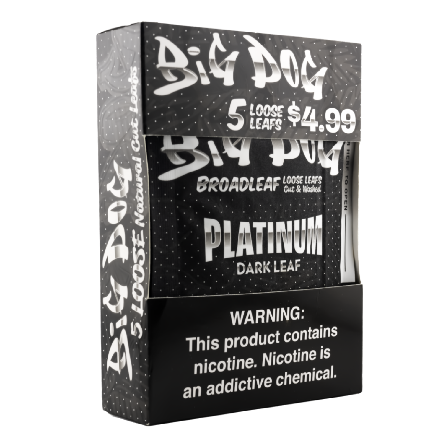 Platinum – 5X Pre-Cut Loose Leaf Wraps
