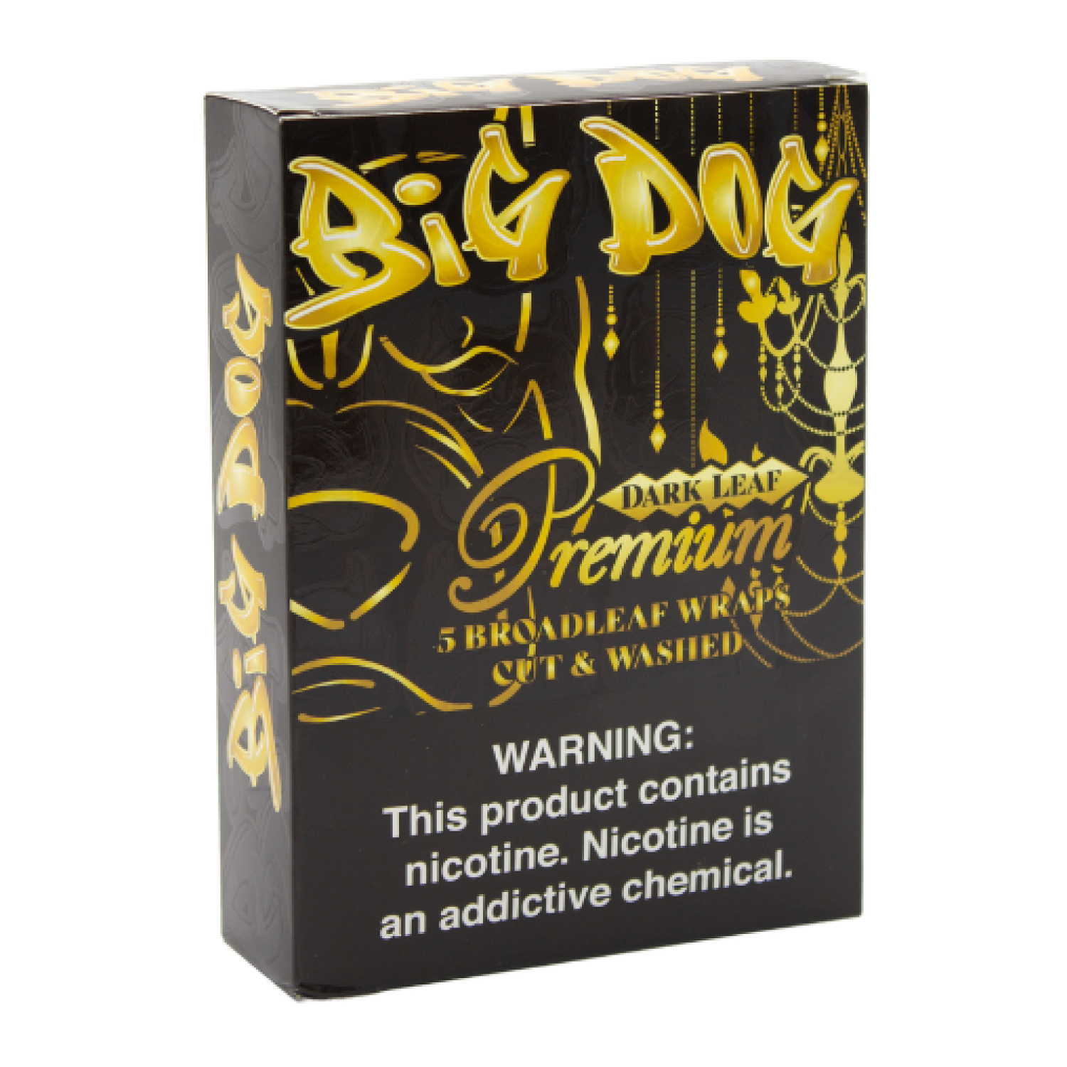 Premium Dark Leaf – 5X Pre-Cut Loose Leaf Wraps