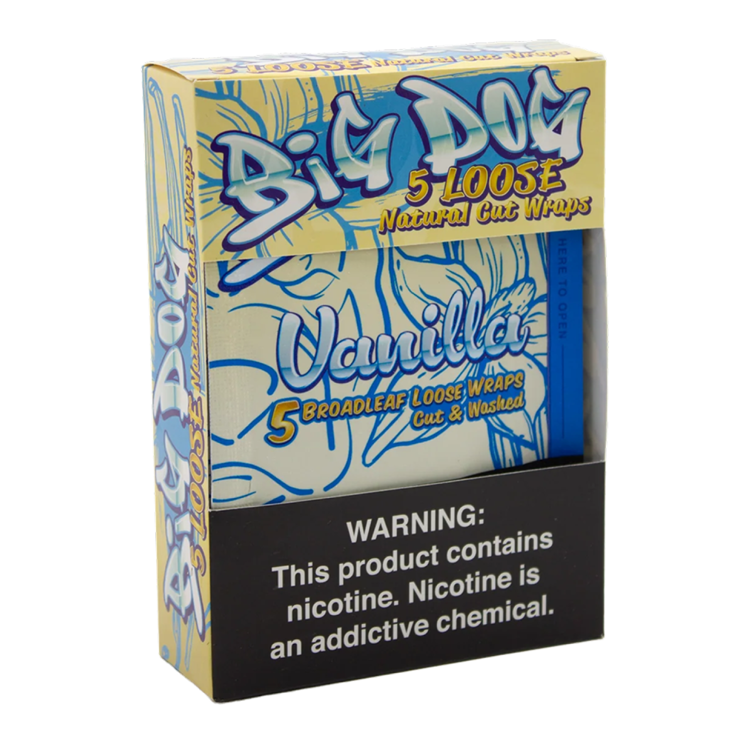 Vanilla – 5X Pre-Cut Loose Leaf Wraps